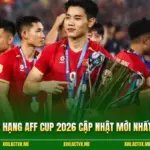 Bảng Xếp Hạng AFF Cup 2026 Cập Nhật Mới Nhất Tháng 8