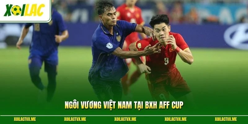 Ngôi vương Việt Nam tại BXH AFF cup
